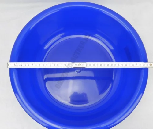 Műanyag tál, lavór, erős műanyag, 40 cm, 9 liter, kék