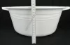 Műanyag füles tál, erős, 36 cm, 9 liter, fehér
