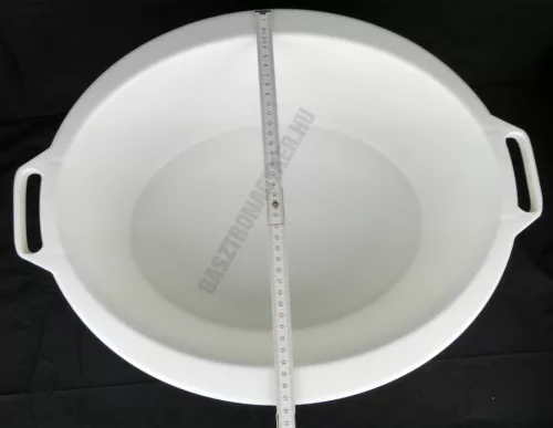 Műanyag ováltál, erős peremfüles, 13 liter, fehér, 