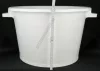 Füles dézsa, 80 liter, erős műanyag tárolóedény, 62 cm