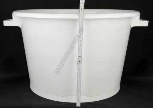 Füles dézsa, 80 liter, erős műanyag tárolóedény, 62 cm