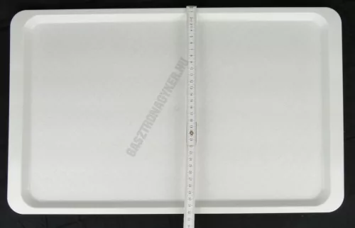 Műanyag erős GN 1/1 tálca, regál tálca, 32,5×53 cm, fehér-mákos színű