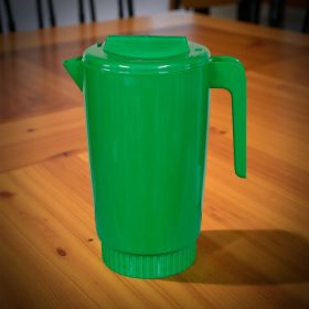 Kancsó tetővel, 2 l, erős műanyag, zöld