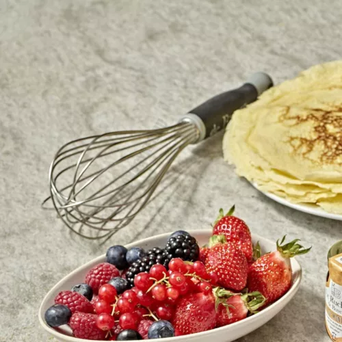 Habverő, 8 szálas, 40 cm, csúszásgátló ergonomikus nyéllel