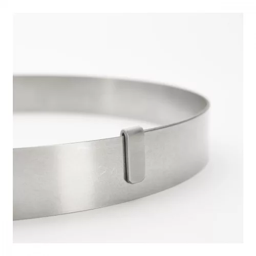 Sütőkeret, tortakarika, állítható kör, 18-36 cm között, 3 cm, de Buyer, rozsdamentes