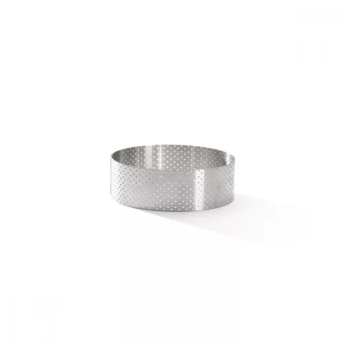 Tartlet karika, perforált, 10,5×3,5 cm