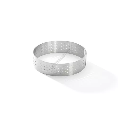 Tartlet karika, perforált, 8,5×2 cm