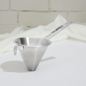 Spiccszűrő, kínai szűrő, 14 cm, rozsdamentes