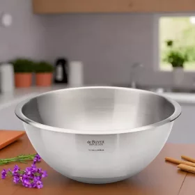   Keverőtál szilikon aljjal, 7 l, 30 cm, de Buyer, rozsdamentes