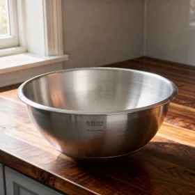   Keverőtál szilikon aljjal, 7 l, 30 cm, de Buyer, rozsdamentes