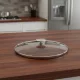 Üvegfedő rozsdamentes acél fogóval, 24 cm, de Buyer