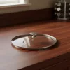 Üvegfedő rozsdamentes acél fogóval, 28 cm, de Buyer