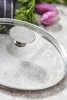 Üvegfedő rozsdamentes acél fogóval, 28 cm, de Buyer