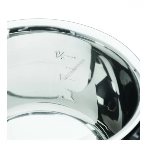 Bain-marie melegítő edény, duplafalú, 16 cm, rozsdamentes