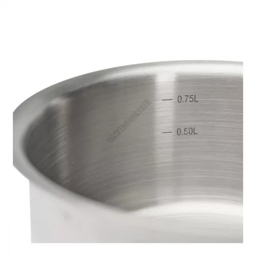 Nyeles lábas, 1 l, de Buyer, 14 cm átm., 18/10 rozsdamentes