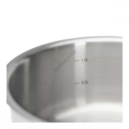 Nyeles lábas, 1,4 l, de Buyer, 16 cm átm., 18/10 rozsdamentes