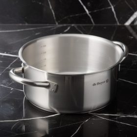   Alacsony lábas, 3,1 l, de Buyer, 20 cm átm., 18/10 rozsdamentes