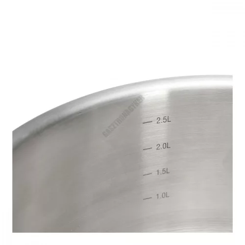 Alacsony lábas, 3,1 l, de Buyer, 20 cm átm., 18/10 rozsdamentes