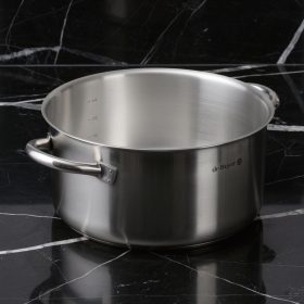   Alacsony lábas, 5,4 l, de Buyer, 24 cm átm.,18/10 rozsdamentes