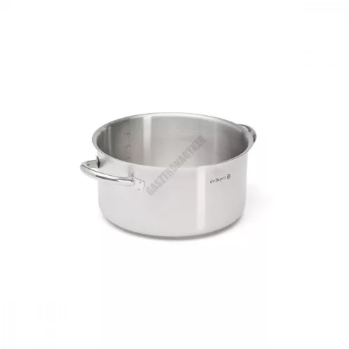 Alacsony lábas, 5,4 l, de Buyer, 24 cm átm.,18/10 rozsdamentes