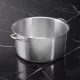Alacsony lábas, 25 l, de Buyer, 40 cm átm., 18/10 rozsdamentes