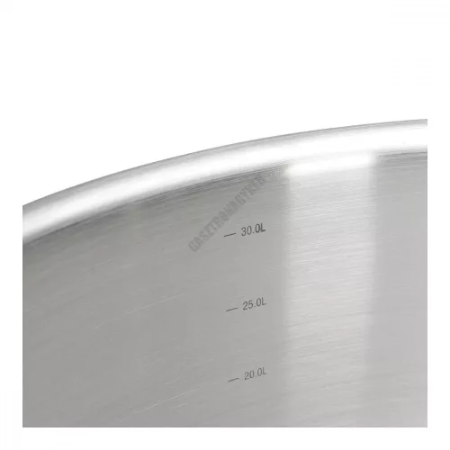 Alacsony lábas, 33 l, de Buyer, 45 cm átm., 18/10 rozsdamentes