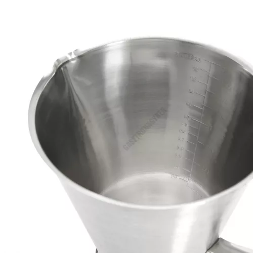 Mérőkancsó, 2 l, űrmértékjelölt, de Buyer rozsdamentes