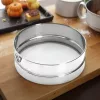 Lisztszita, átmérő: 21 cm, hálószem: 0,8 mm, de Buyer, rozsdamentes