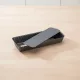 Tortaforma bordázott, ferde éllel, kivehető alap, téglalap, 20×8 cm