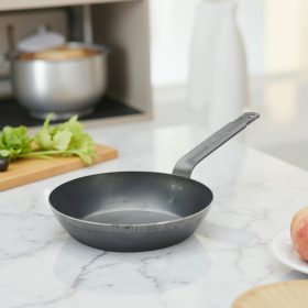 Kékacél serpenyő, 18 cm, La Lyonnaise, de Buyer 