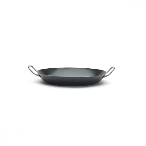 Paella vasserpenyő, 34 cm, La Lyonnaise, kékacél, de Buyer