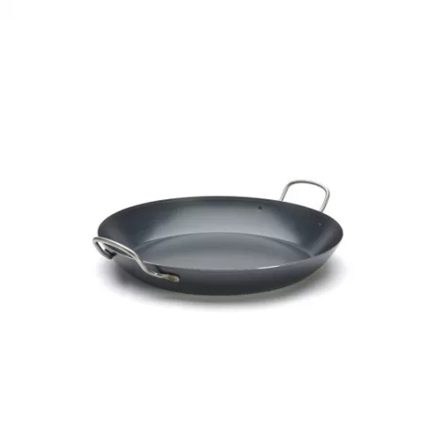 Paella vasserpenyő, 37 cm, La Lyonnaise, kékacél, de Buyer