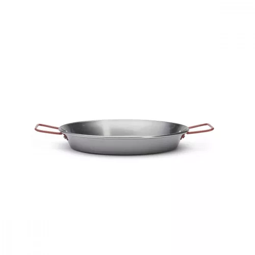 Paella vasserpenyő piros füllel, 28 cm, de Buyer
