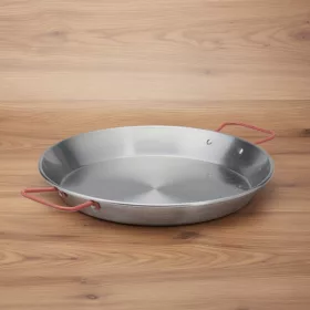 Paella vasserpenyő piros füllel, 32 cm, de Buyer