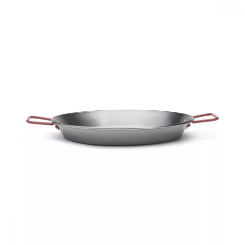 Paella vasserpenyő piros füllel, 32 cm, de Buyer