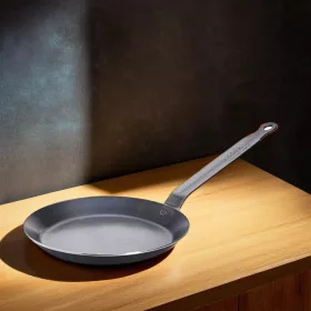 Palacsintasütő, 18 cm, de Buyer, extra erős kékacél