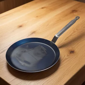 Palacsintasütő, 24 cm, de Buyer, extra erős kékacél