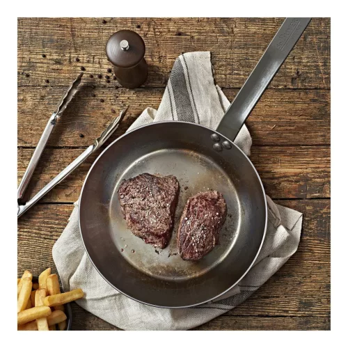 Díszdobozos vasserpenyő-készlet, Steaklover, de Buyer