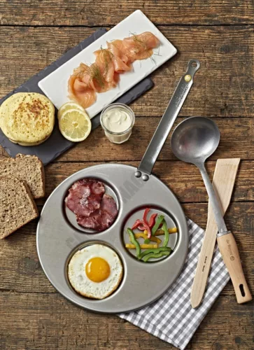 Palacsintasütő, tükörtojás-sütő, 27 cm, Mineral B, de Buyer, vas