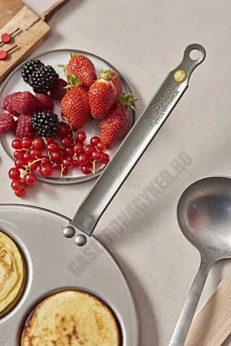 Palacsintasütő, tükörtojás-sütő, 27 cm, Mineral B, de Buyer, vas