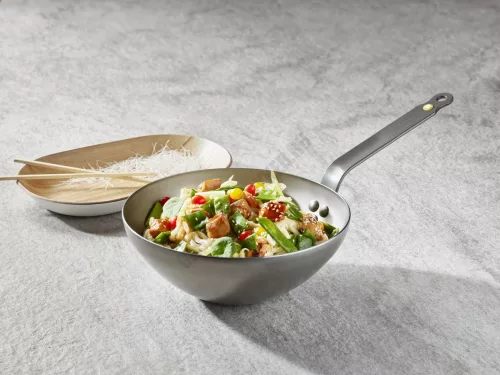 Wok, 24 cm, de Buyer, vas