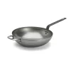 Wok nyéllel és füllel, 32 cm, de Buyer, vas