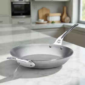   Vasserpenyő rozsdamentes acélnyéllel, füllel, 32 cm, de Buyer