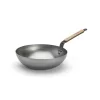 Wok bükkfa nyéllel, 28 cm, de Buyer, vas