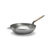 Wok bükkfa nyéllel, füllel, 32 cm, de Buyer, vas
