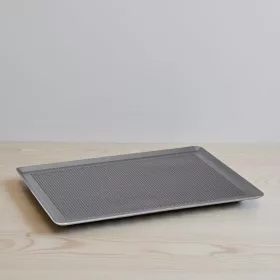   Sütőlemez, 40×30 cm, 45 fok felhajtás, perforált tapadásmentes alumínium, de Buyer