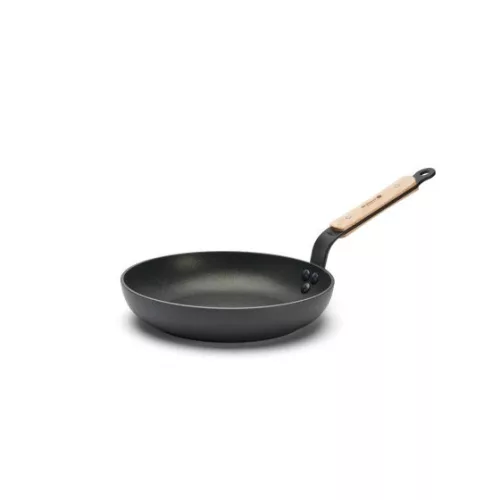 Serpenyő bükkfanyéllel, indukciós, 24 cm, tapadásmentes, de Buyer