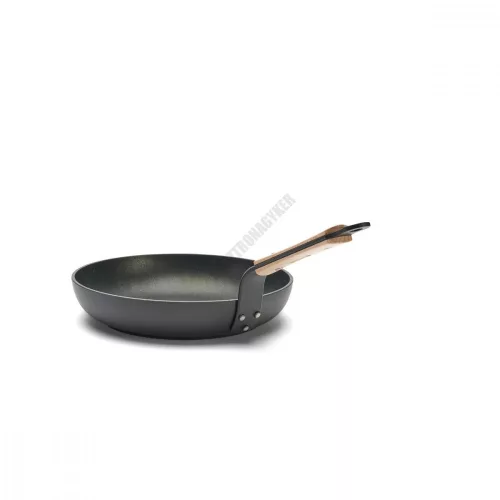 Serpenyő bükkfanyéllel, indukciós, 24 cm, tapadásmentes, de Buyer