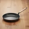 Serpenyő bükkfanyéllel, indukciós, 32 cm, tapadásmentes, de Buyer