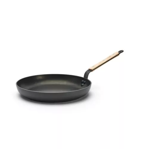Serpenyő bükkfanyéllel, indukciós, 32 cm, tapadásmentes, de Buyer